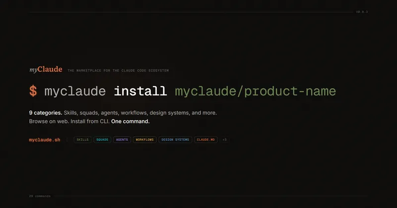 myClaude Marketplace cover