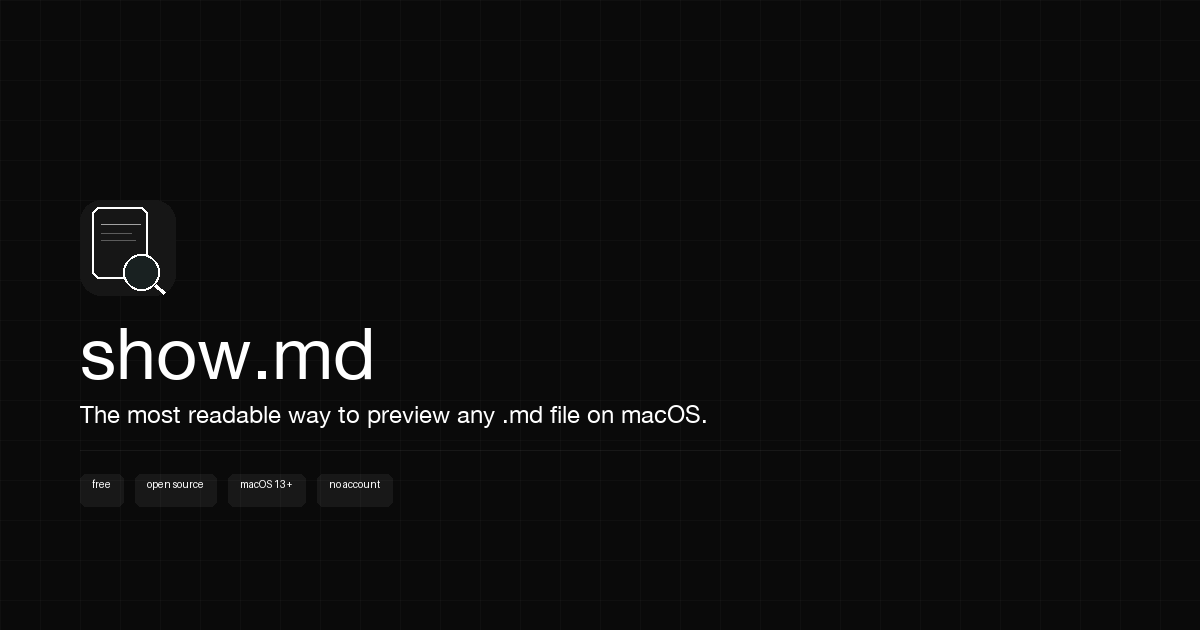 showmd cover