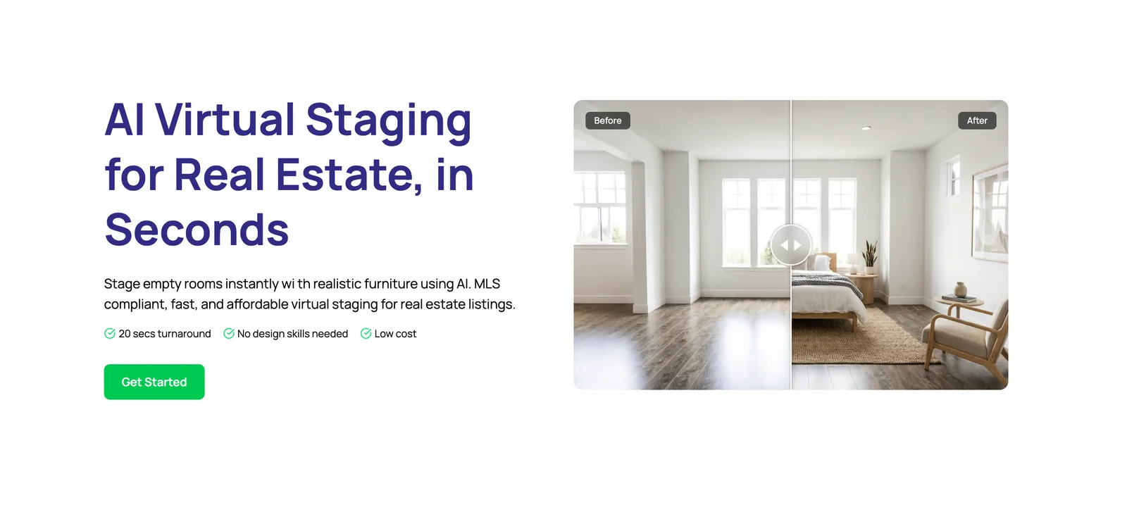 AI Virtual Staging for Real Estate Listings, in Seconds cover