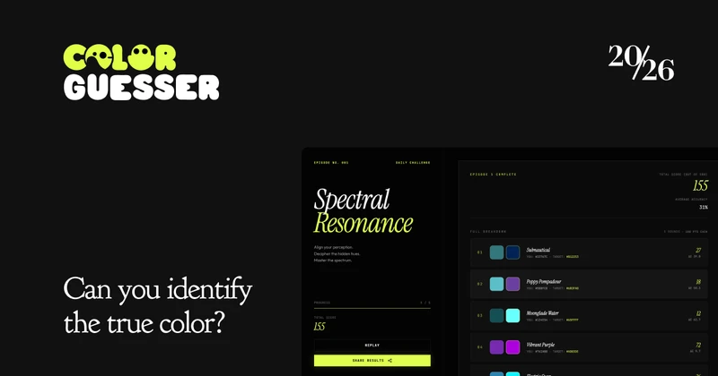 Color Guesser — Daily Color Challenge cover