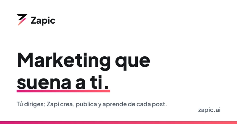 Zapic · Marketing that sounds like you cover