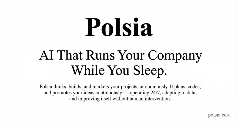 Polsia — AI That Runs Your Company cover
