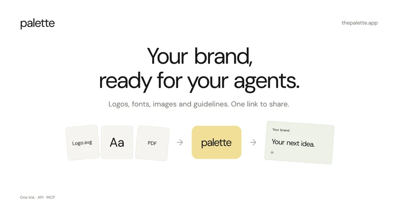 Palette — Brand visuals in 60 seconds cover