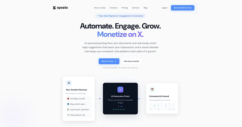 Xposto - AI-Powered X Post Generator cover
