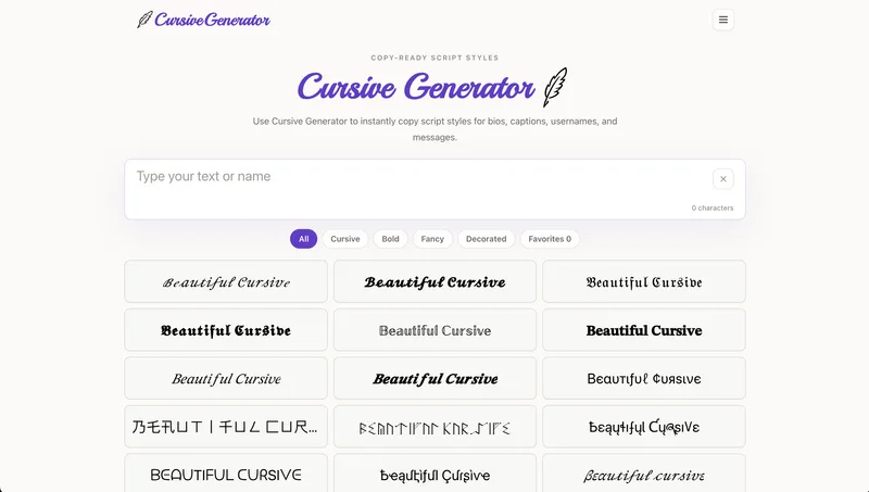 CursiveGenerator cover