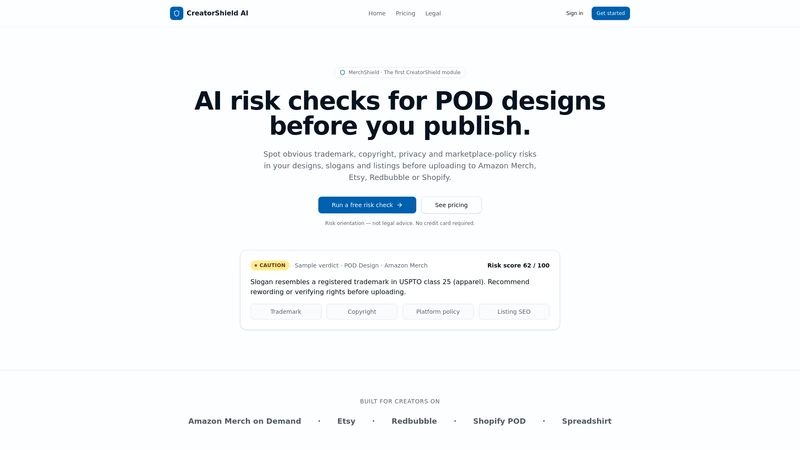 CreatorShield AI cover