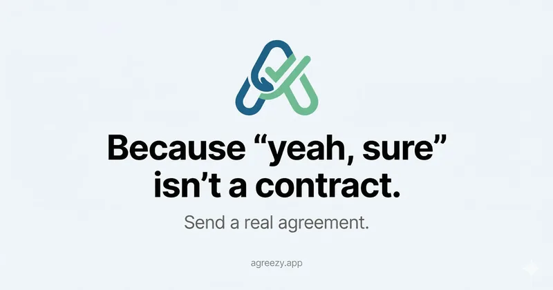 Make it official. Instantly. | Agreezy cover
