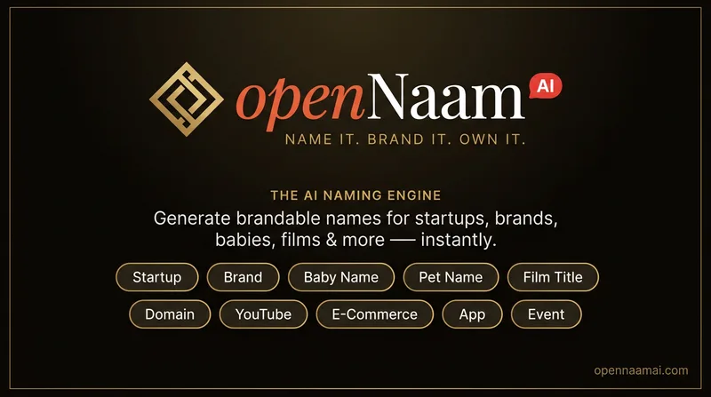 OpenNaamAI — The AI Naming Engine cover