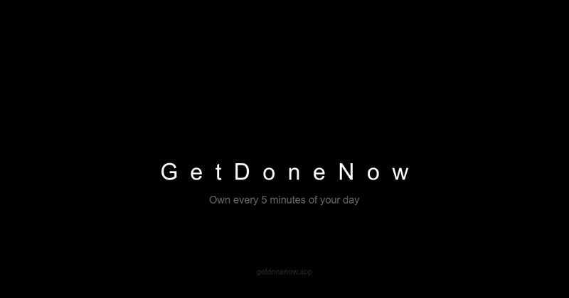 GetDoneNow cover