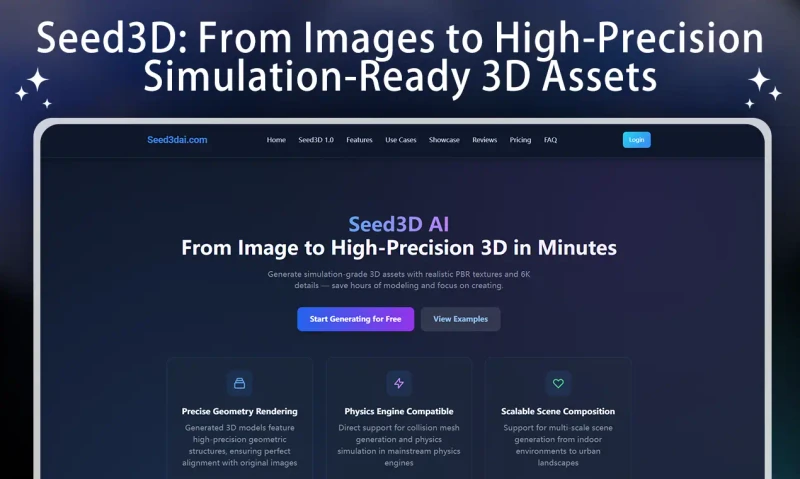 Seed3D AI cover