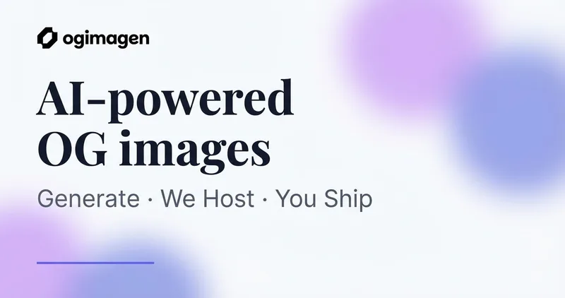 OG Image Generator - OGImagen cover