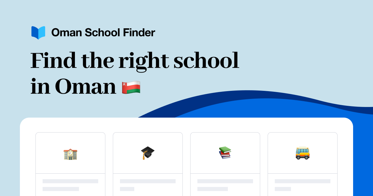 Oman School Finder cover