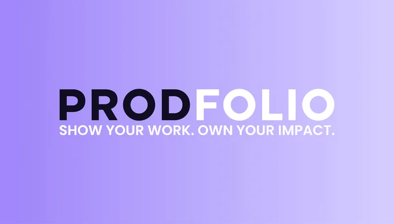 Prodfolio cover