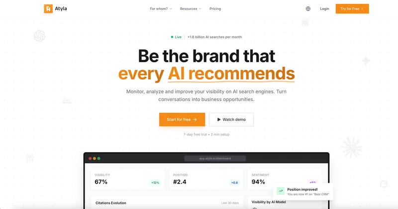 Atyla - Be the brand every AI recommends cover