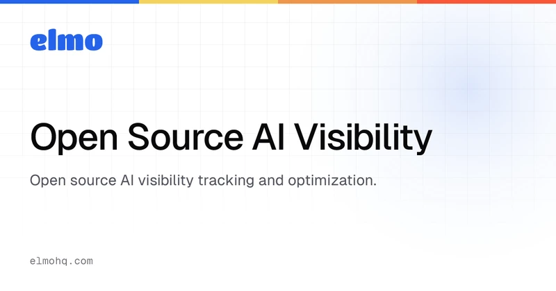 Elmo · Open Source AI Visibility cover