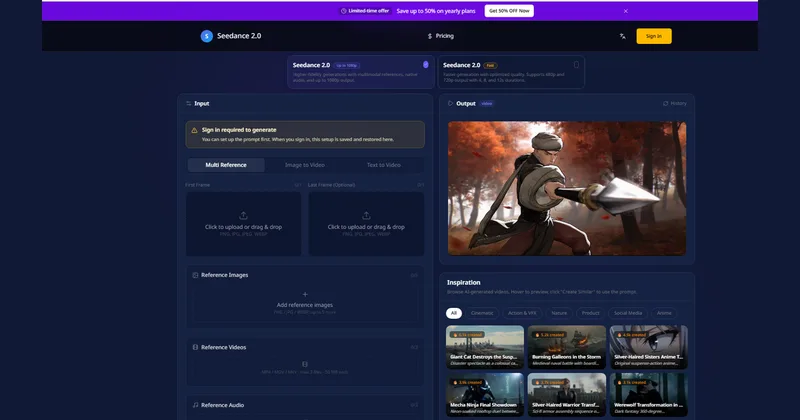 Seedance 2.0 AI Video Generator cover