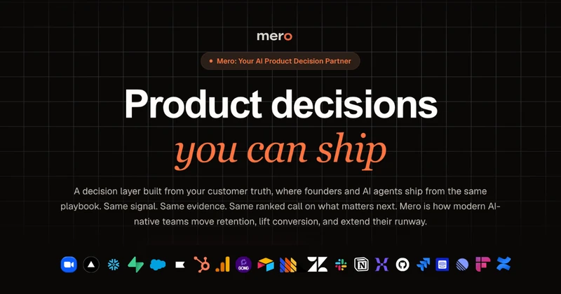 Mero: The Cursor for Product Management cover