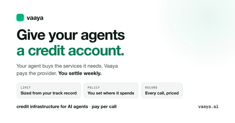 Vaaya: superpowers for your agents cover