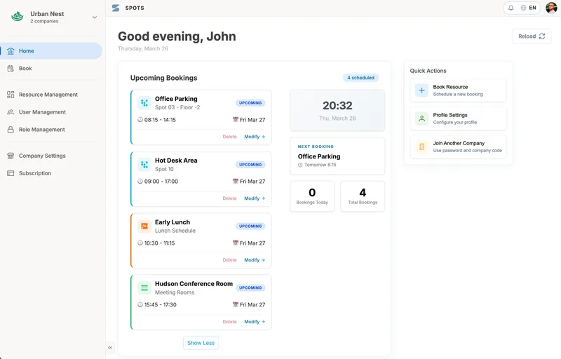 Spots App · Workspace Booking for Hybrid Teams cover