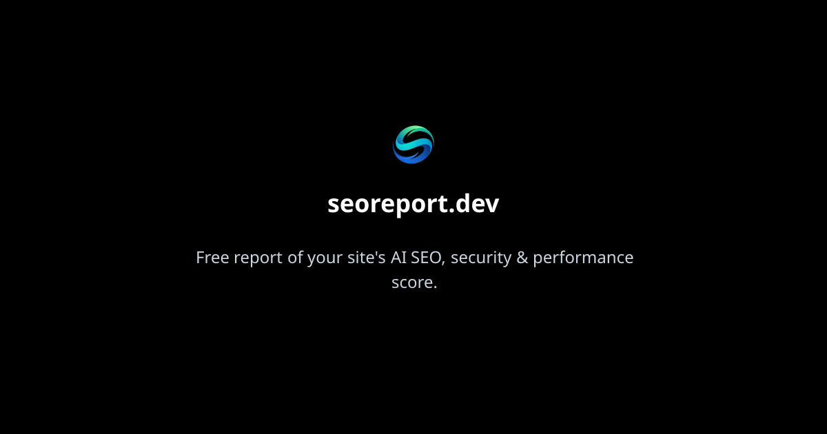 SEOReport cover