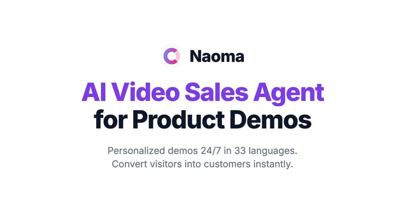 Naoma AI - AI Video Sales Agent cover