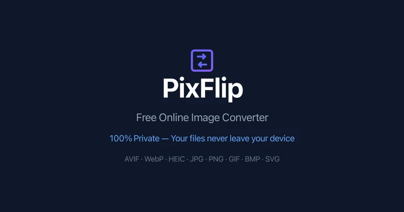 PixFlip — Free Online Image Converter cover