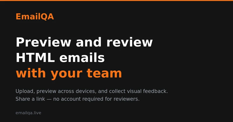 EmailQA - Email Preview & Feedback Tool cover