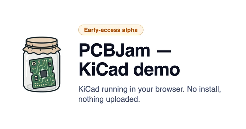 PCBJam - KiCad demo cover