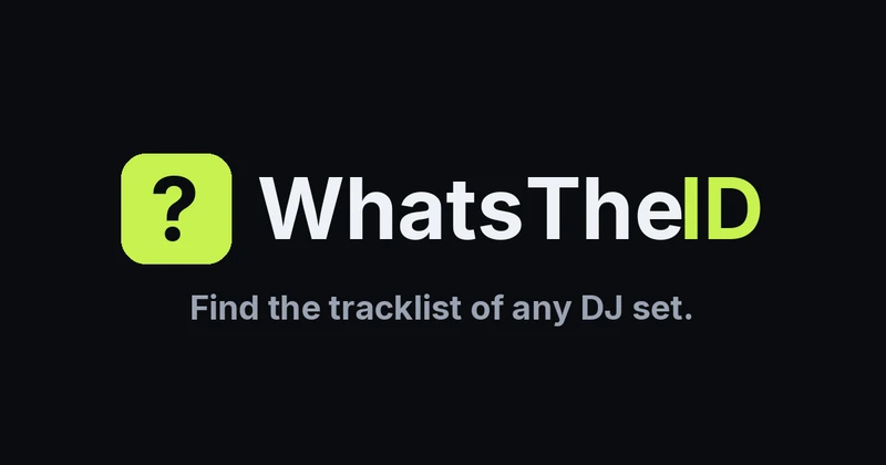 WhatsTheID cover