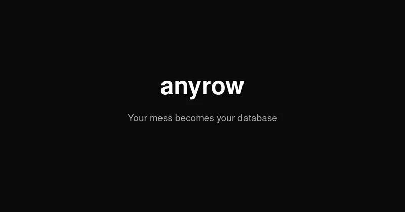 Anyrow - Turn anything into a row cover