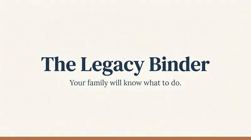 The Legacy Binder Family Preparedness System cover