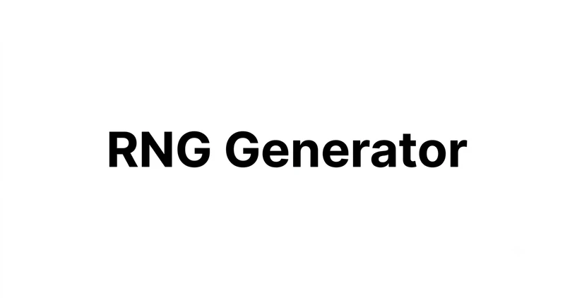 RNG Generator cover