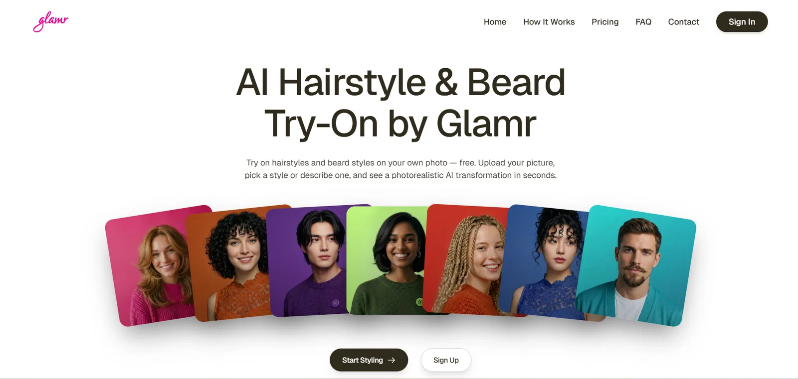 GLAMR | AI Hairstyle & Beard Try-On cover