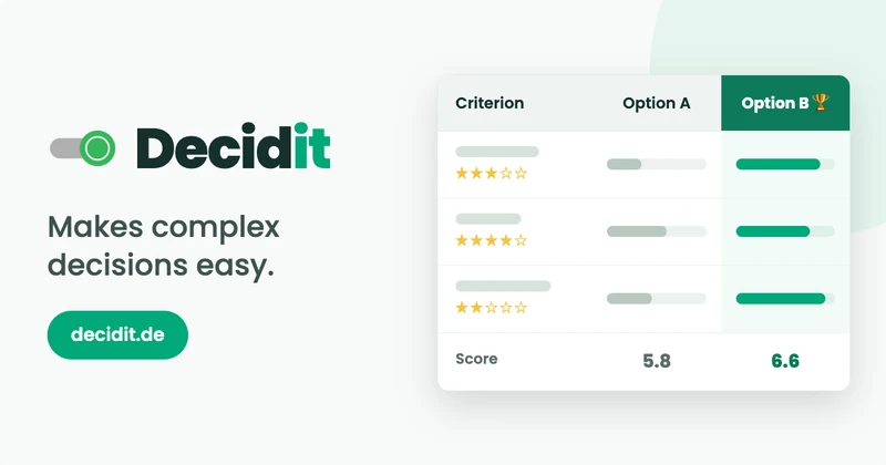 Make better decisions with Decidit cover