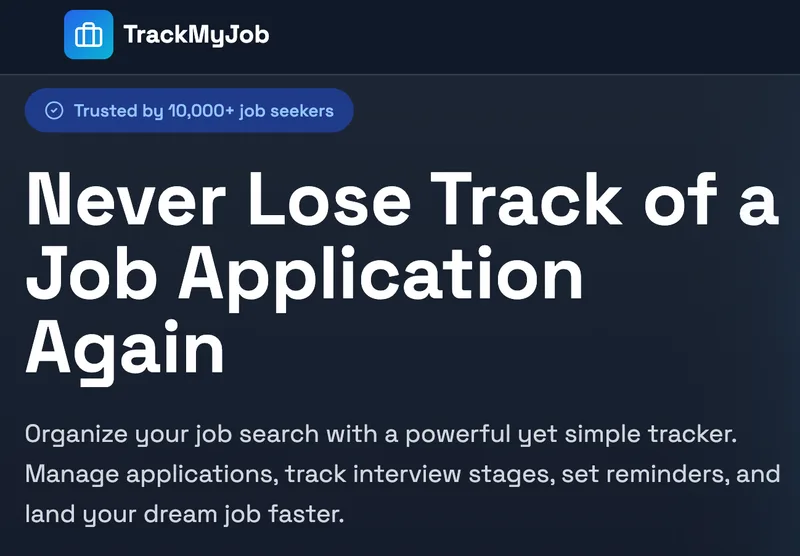TrackMyJobs cover