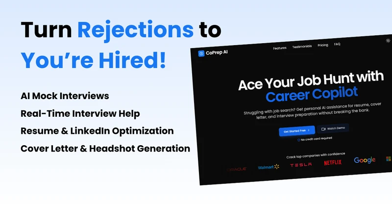 CoPrep AI - AI Interview Assistant cover