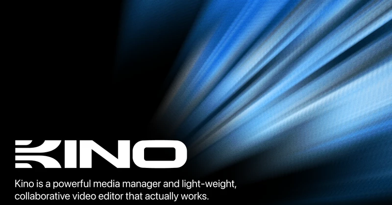 Kino — The new home for video editors cover