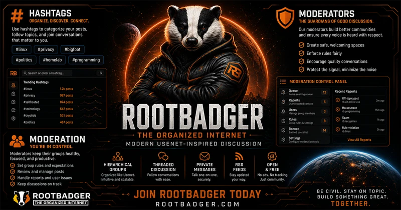 RootBadger - The Organized Internet cover