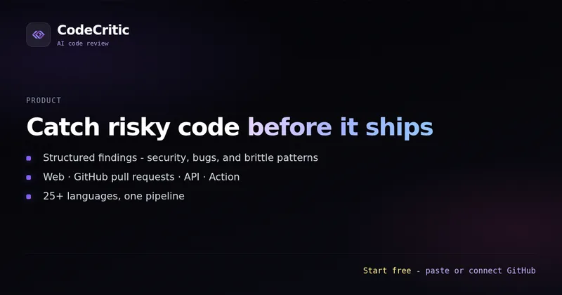 CodeCritic cover