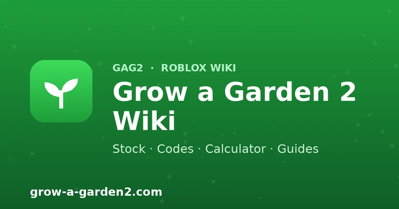 Grow a Garden 2 Wiki cover