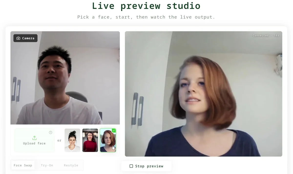 Vivify Realtime AI Face Swap cover